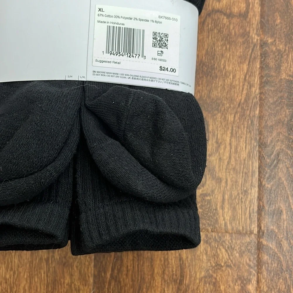 Nike Everyday Crew Cotton Cushioned Socks 6 Pack Size XL